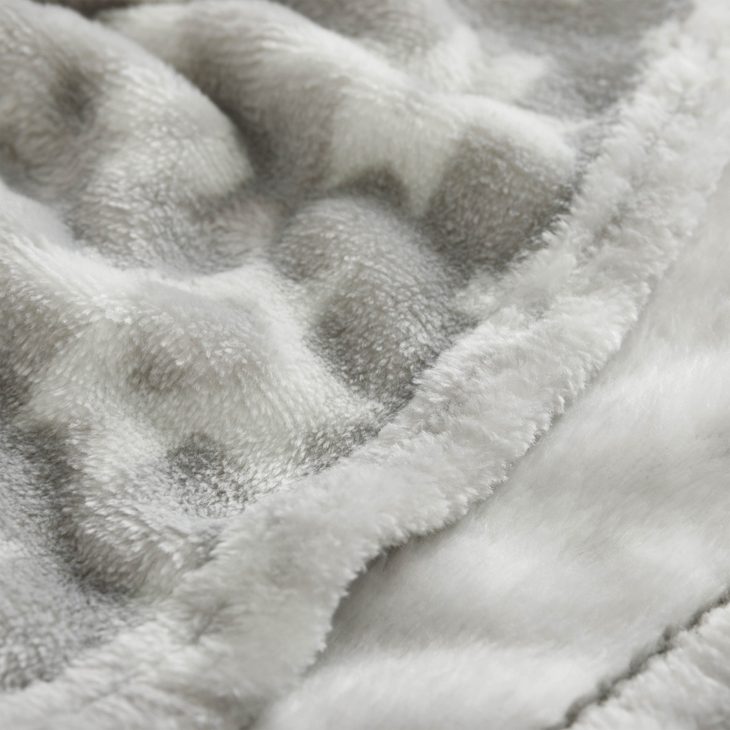 Deka, geometrický vzor, béžová CODIE 130x160 cm