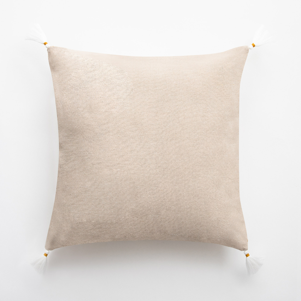 Dekoračná obliečka na vankúš TANZA s monsterou béžová 45x45 cm