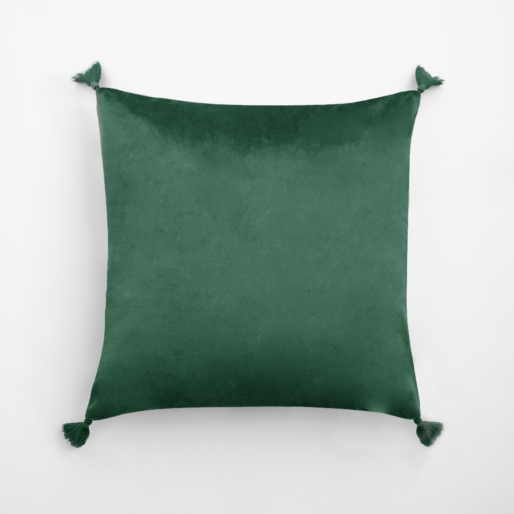 Zamatová obliečka na vankúš ADRIA zelená 45x45 cm
