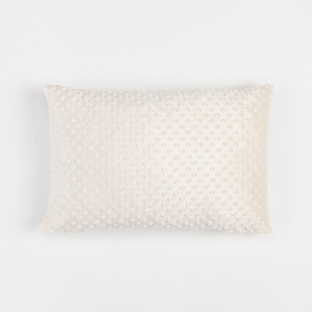 Vankúš minky krémový MILA 40 x 60 cm