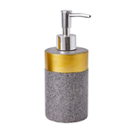 Dávkovač mydla, vzor piesok sivo-zlatý, 16,8 cm