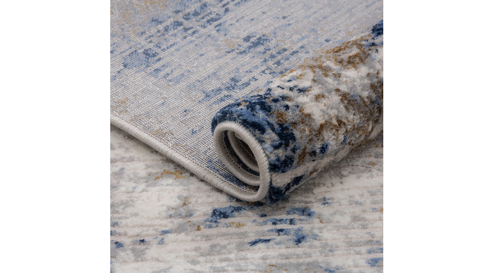 Retro koberec KAREN, modrý 80x140 cm