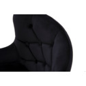 Čalúnená stolička čierna LAVEL