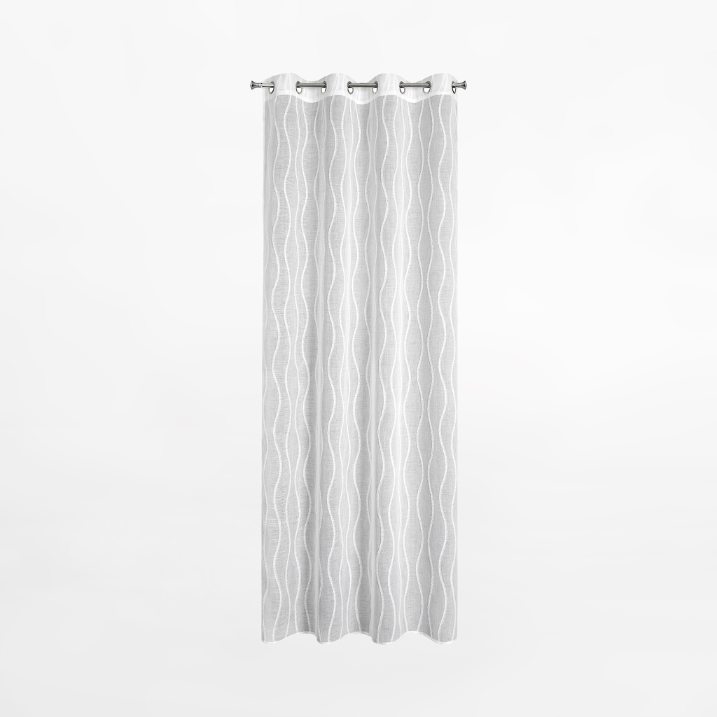 Záclona na bielych priechodkách FELICIA 140x250 cm