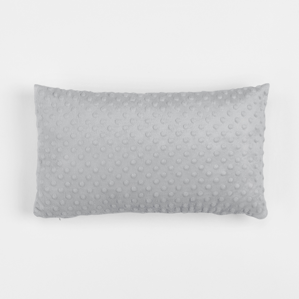 Vankúš minky sivý MILA 30 x 50 cm