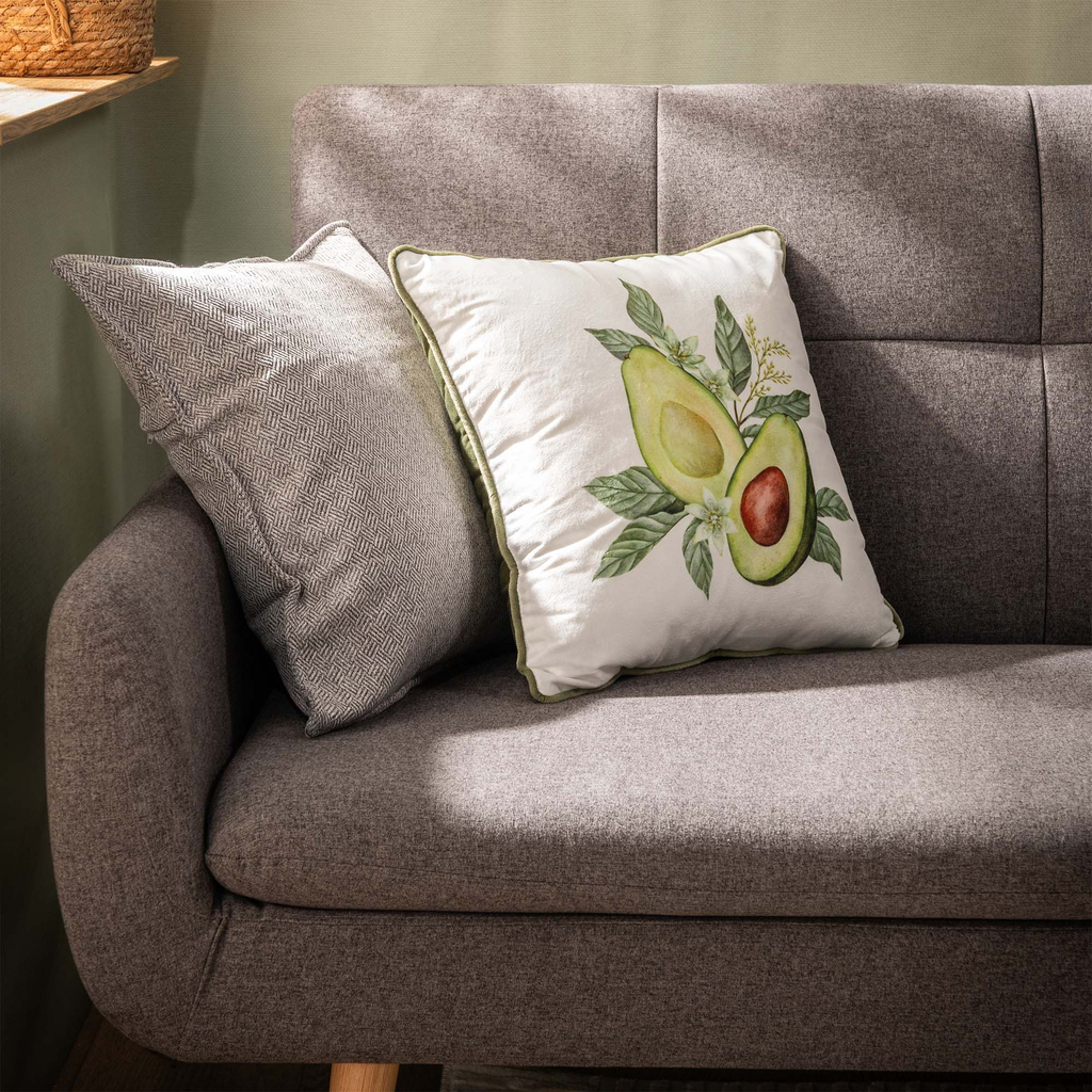 Dekoračná obliečka na vankúš so vzorom avokáda FRUITS 40x40 cm