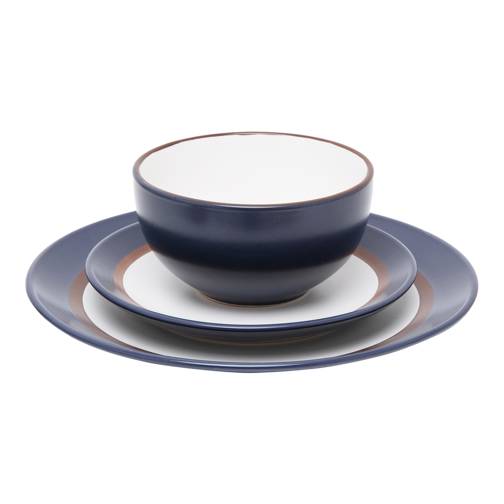 Miska hlboký tanier modro-biely MARINE 640 ml