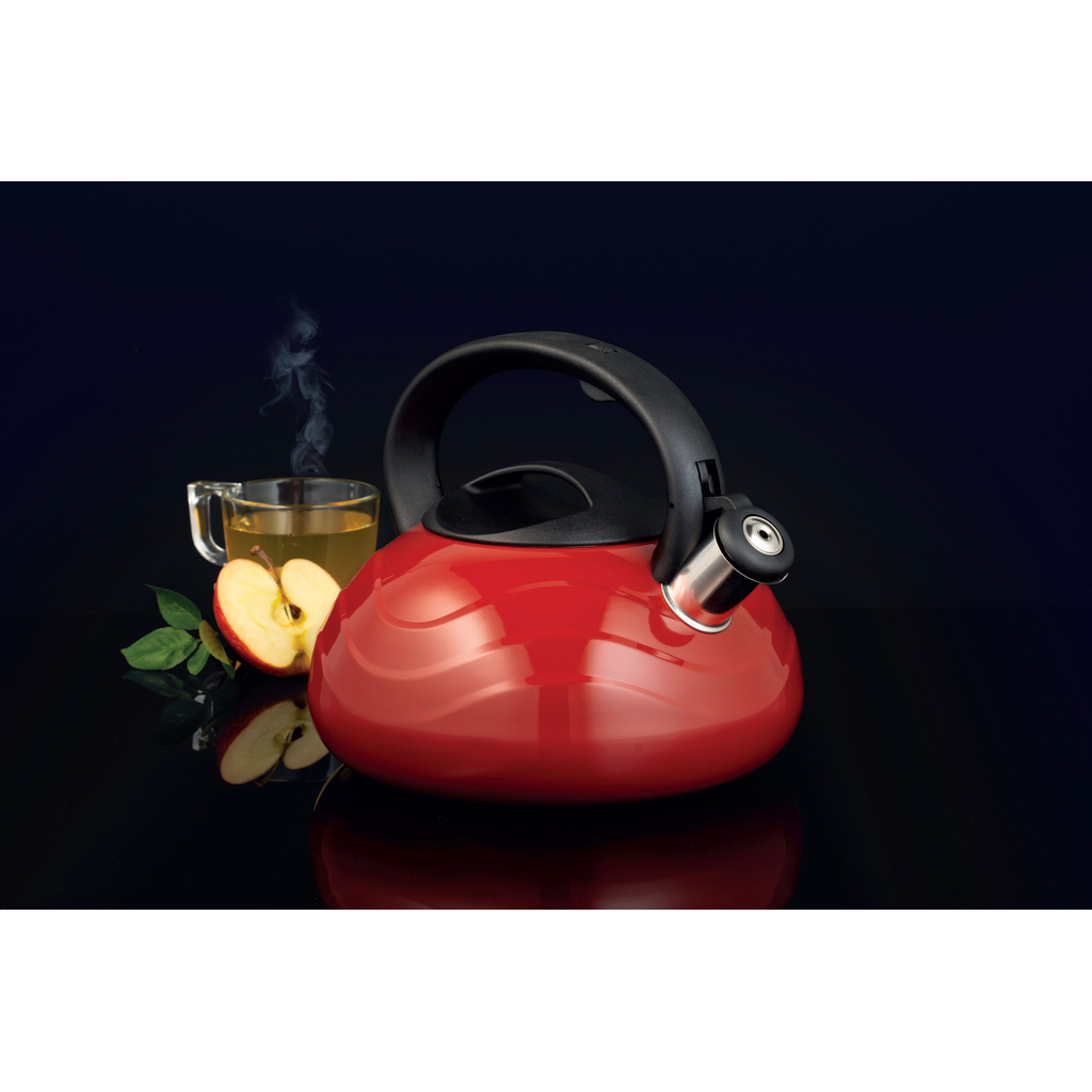 Plynový a indukčný čajník VELO červený 2,5 l