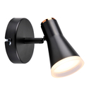 Nástenná lampa bodová pohyblivá čierna BERG LED