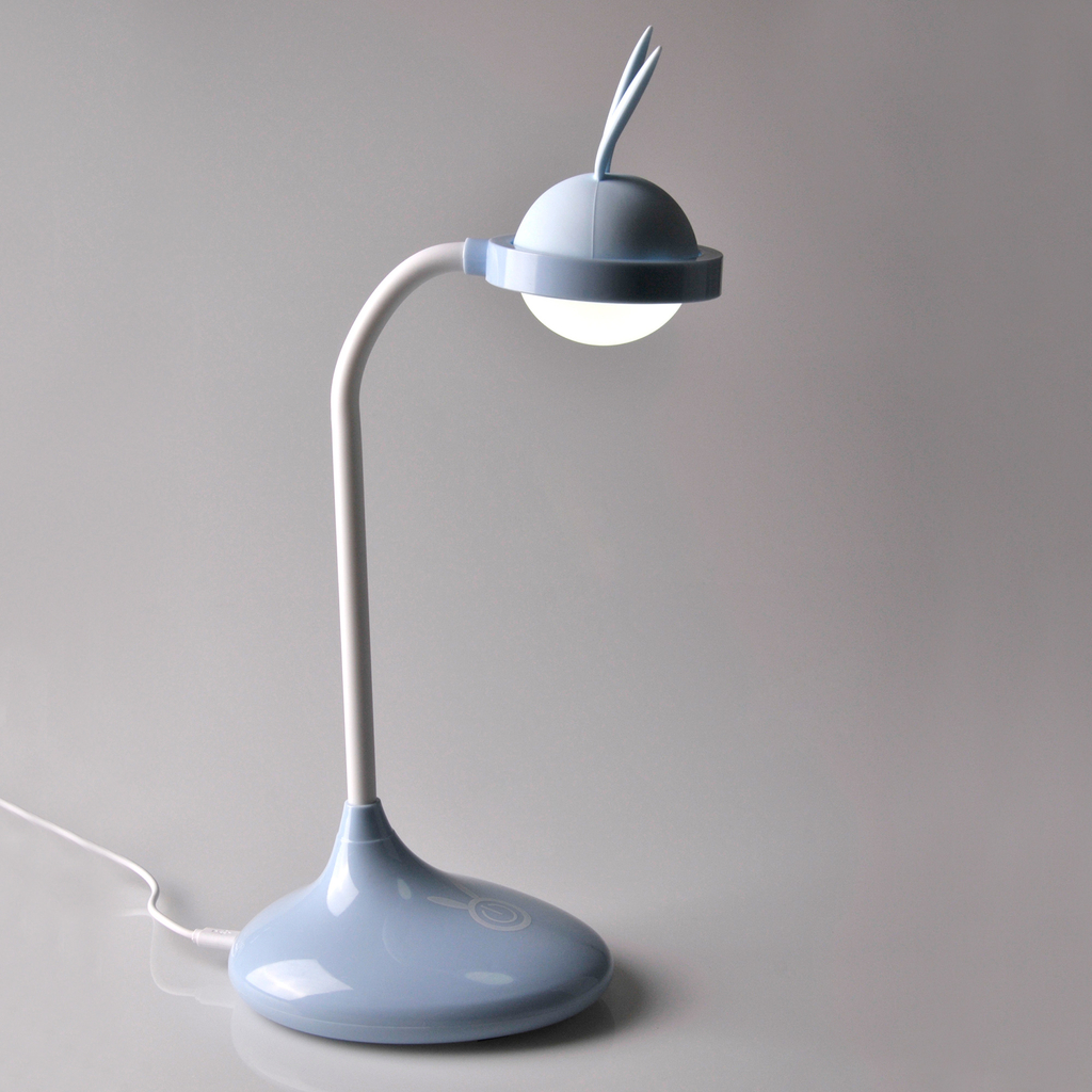 Stolná lampa detská modrá LED USB RABBIT
