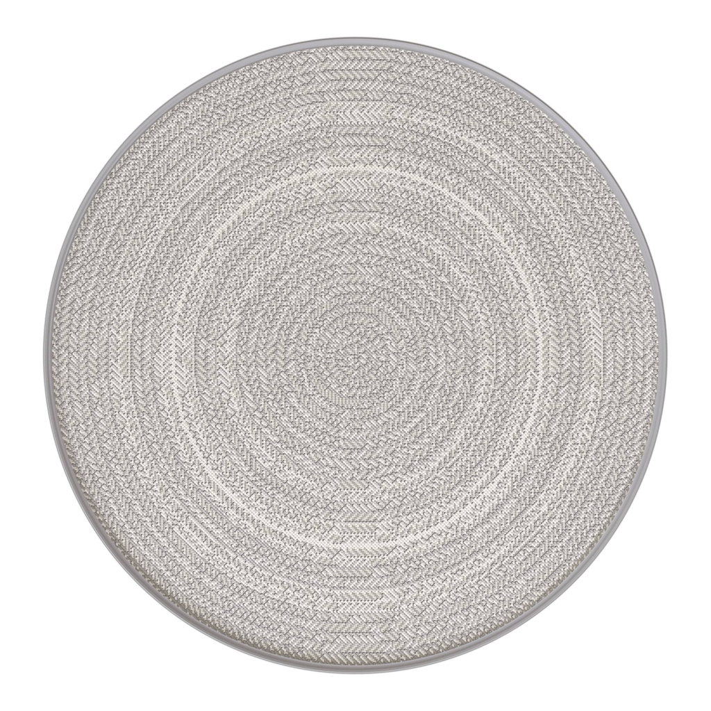Okrúhly boho koberec GINO sivý 120 cm