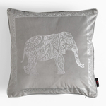 Obliečka na vankúš s motívom slona v svetlosivej farbe DAIRA 45x45 cm