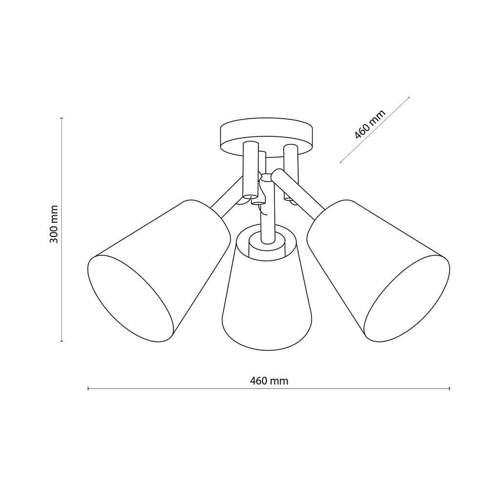 Stropné svietidlo v bielej farbe VAIO 3