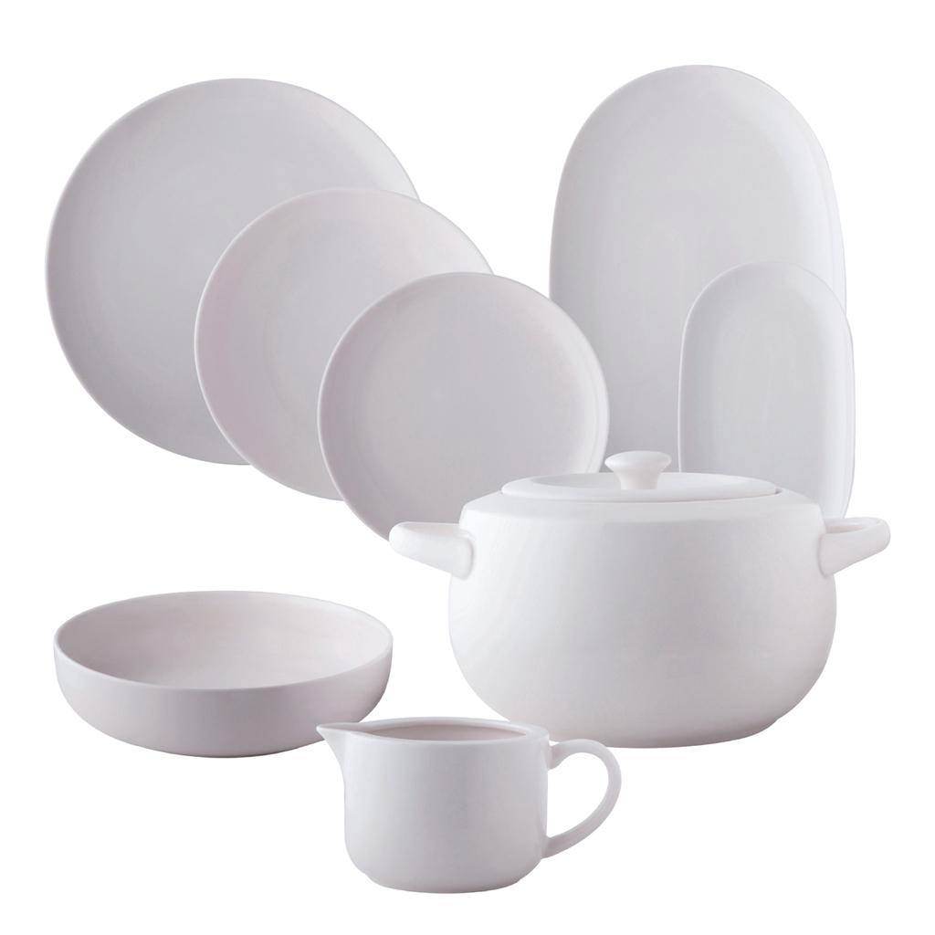 Porcelánový obedový servis CLAUDETTE, 42-dielny