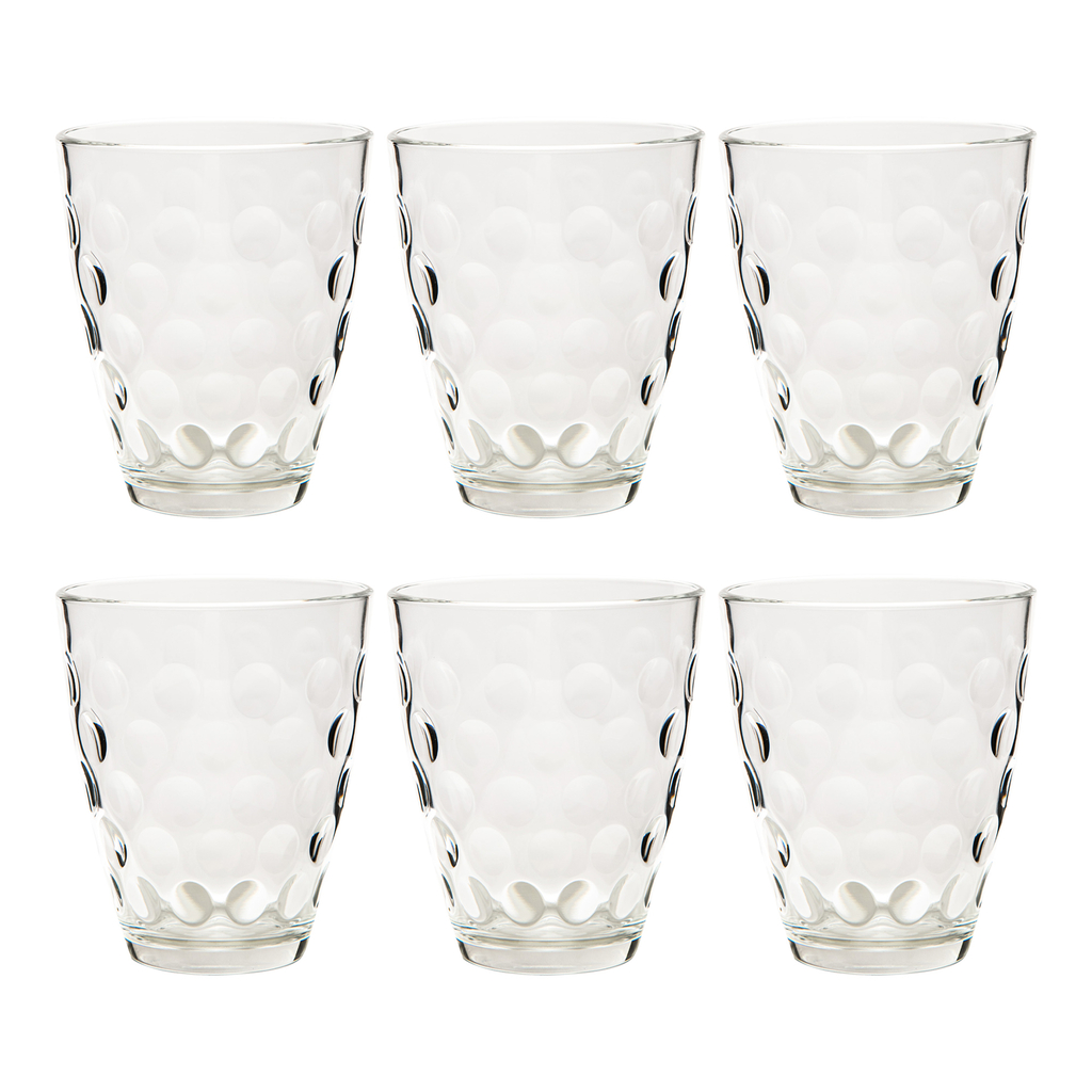 Súprava 6 pohárov DOTS ROCKS, 390 ml