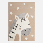 Krémový koberec so zebrou STEP 120x170 cm