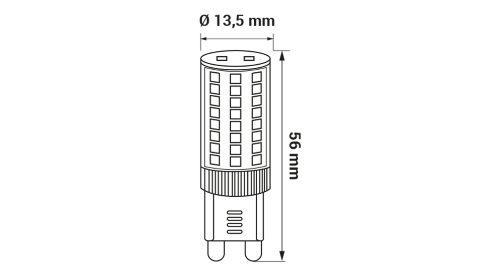 Žiarovka LED G9 4,8W neutrálna farba ORO-G9-PETIT-4,8W-DW