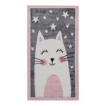 Sivý koberec, králik HAPPY 80x150 cm