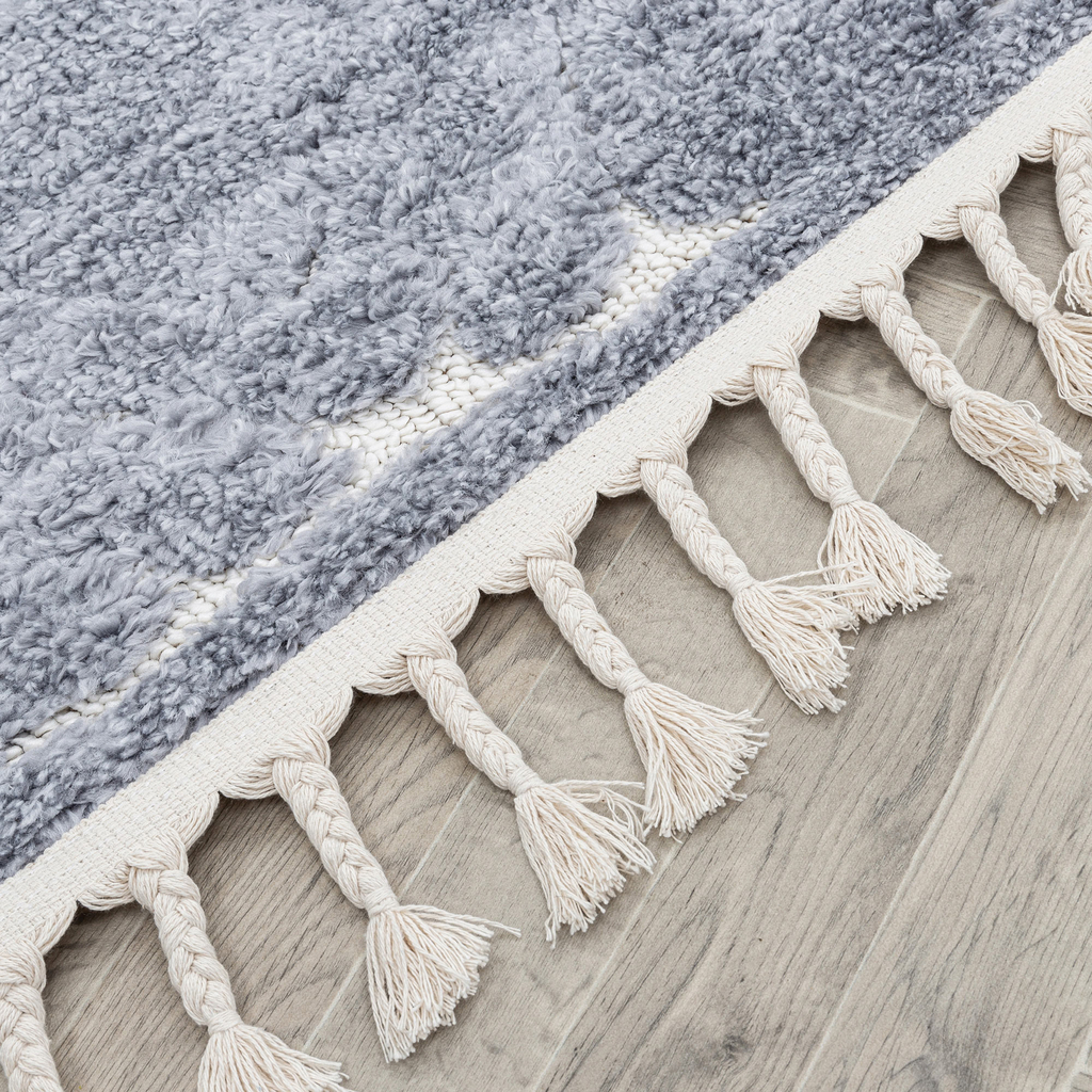 Dywan z frędzlami aztécky vzor NEVADA 80x150 cm