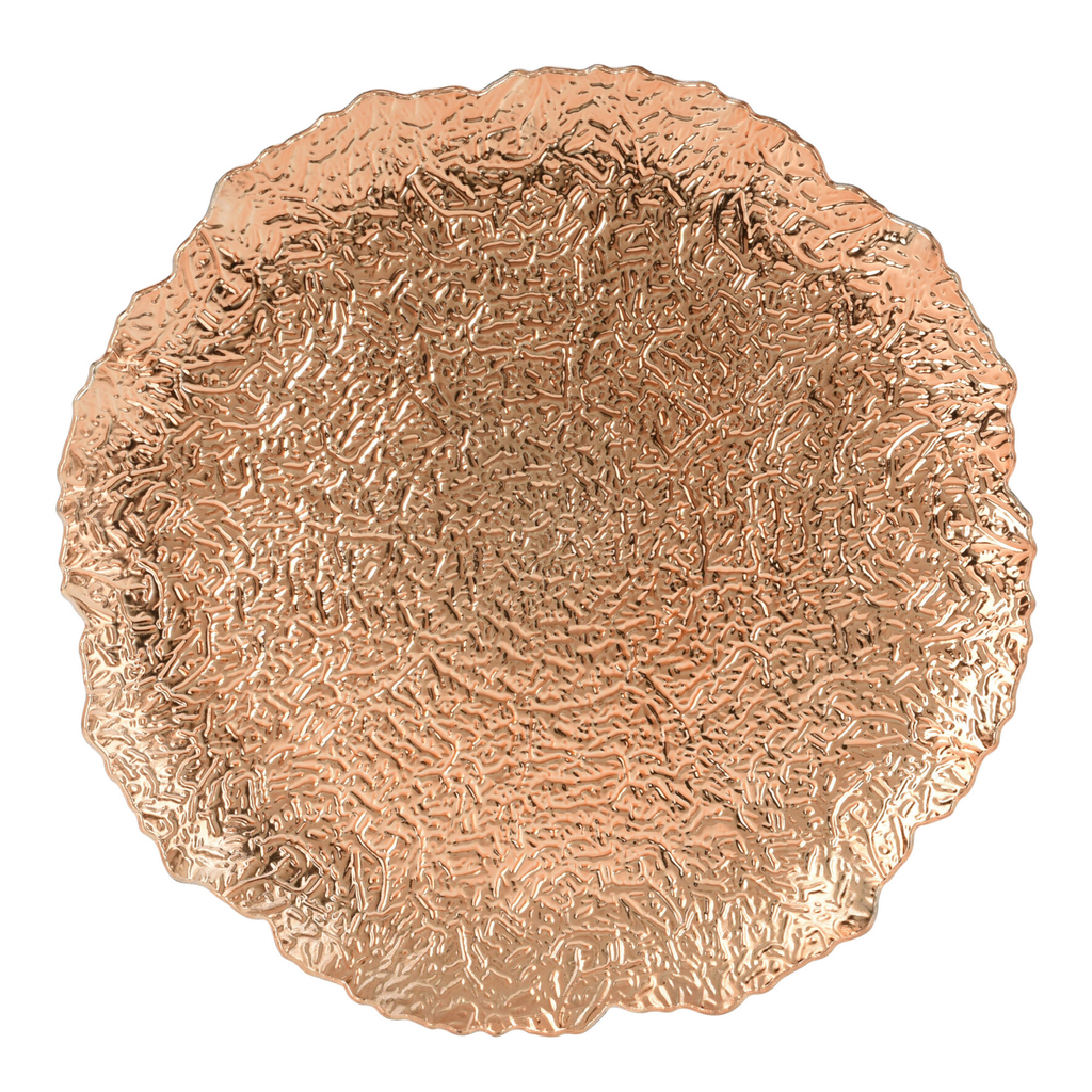 Dekoratívny tanier/podložka medený 33 cm