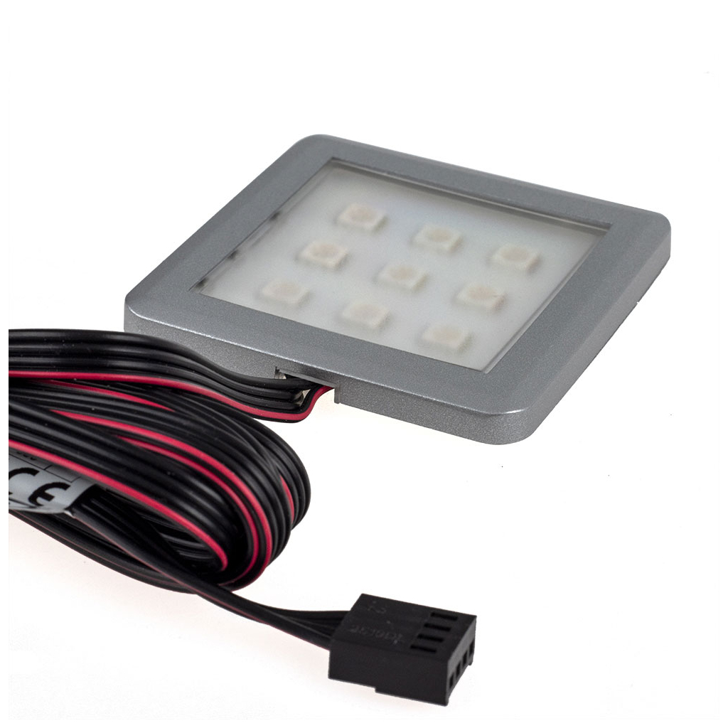 LED RGB 3-bodové SQUARE osvetlenie s ovládačom