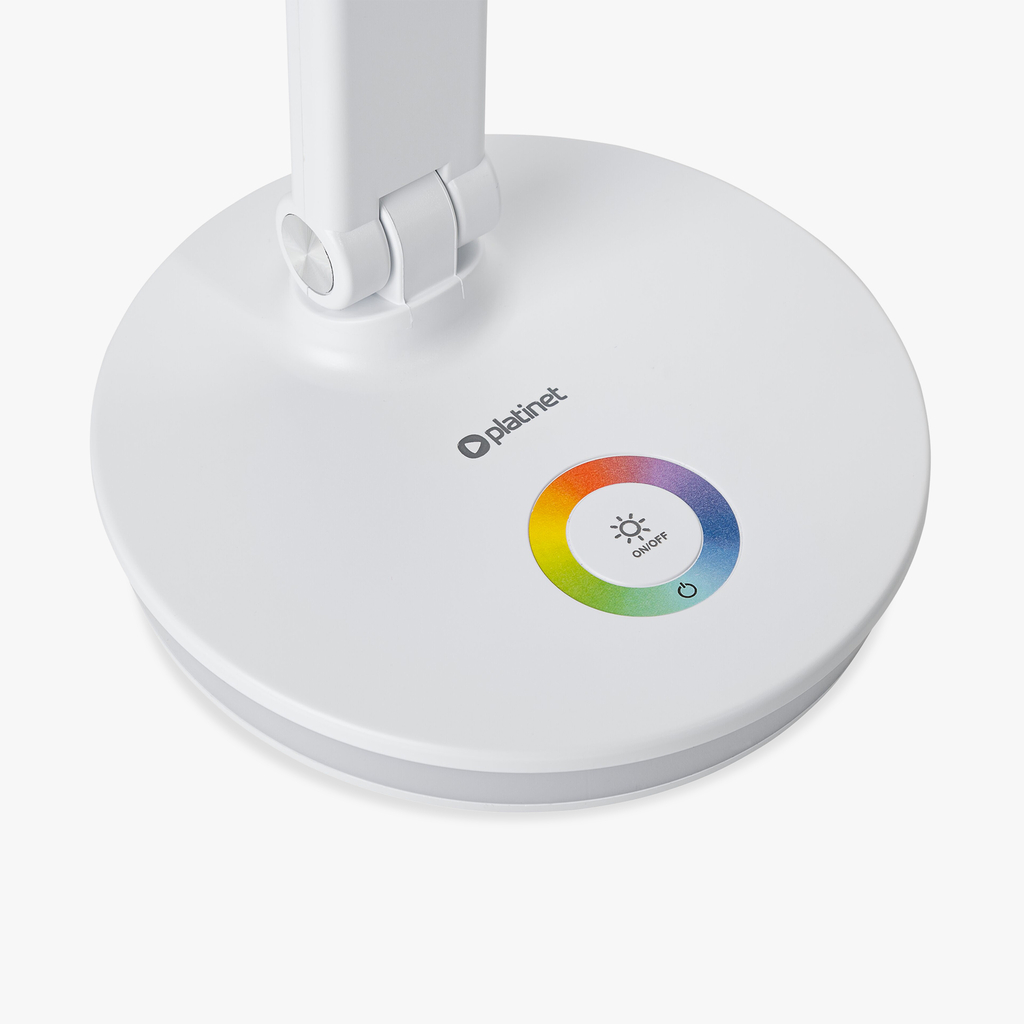 Kancelárska lampa LED RGB biela PDL400RGBW s napájacím zdrojom