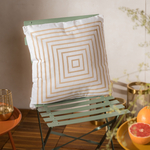 Dekoratívny vankúš béžový QUADRO 45x45 cm