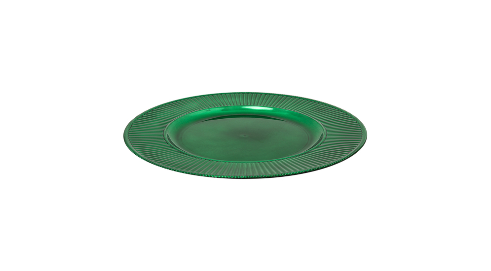 Ozdobný tanier zelený 33 cm