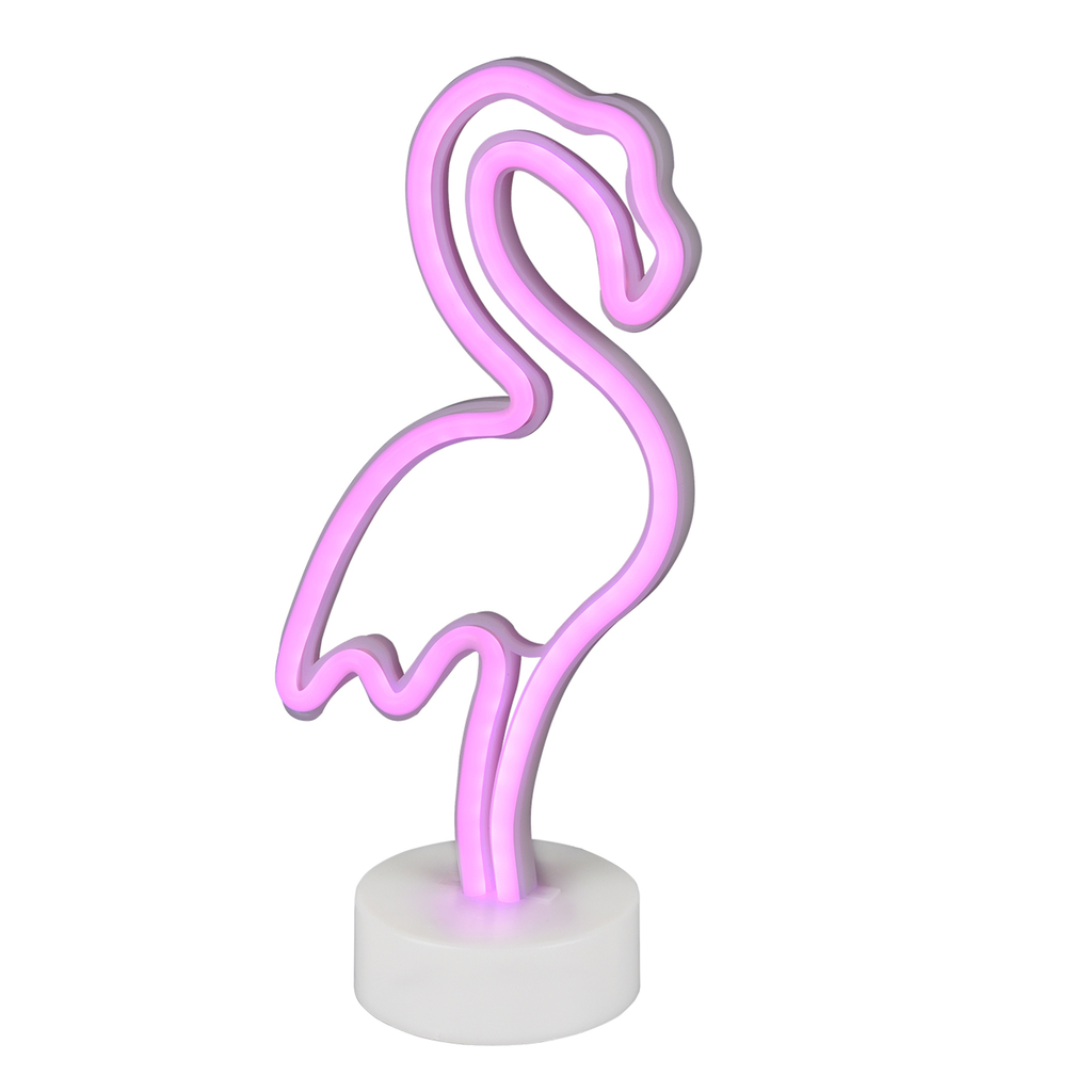Dekoratívna stolná lampa LED NEON FLAMINGO