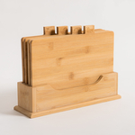 Súprava bambusových dosiek na krájanie, 4 kusy