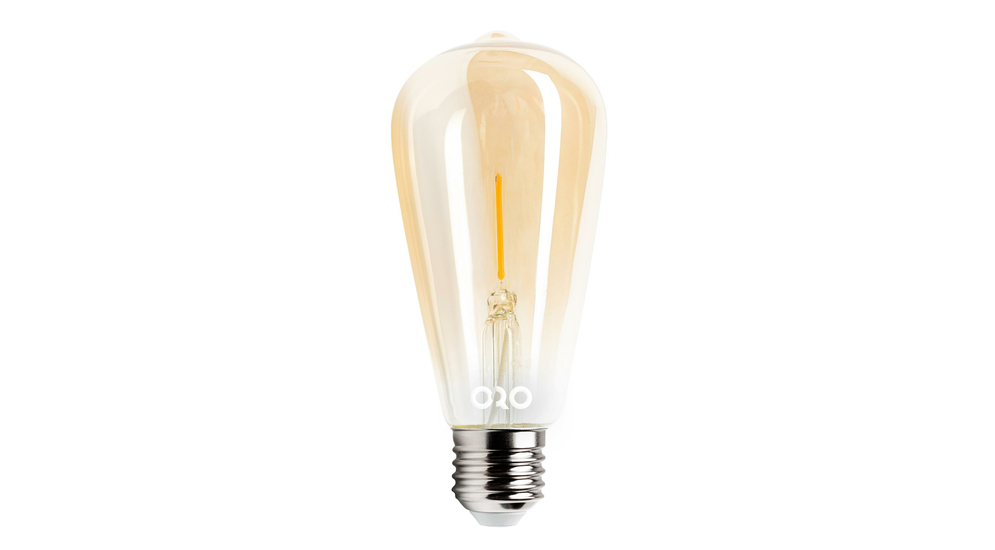Dekoratívna retro LED žiarovka E27 1,3W teplá farba ORO-E27-ST64-FL-AMBER-1,3W-WW