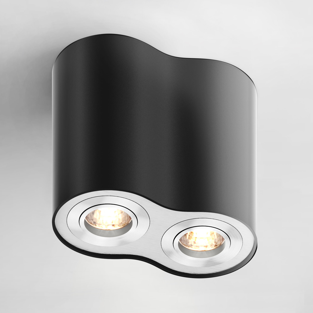 Zapustené 2-bodové svietidlo čierne RONDOO SL 2