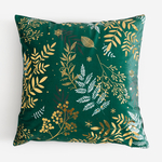 Dekoračná obliečka na vankúš zeleno-zlatá TEMMES 45x45 cm
