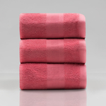 Sada 3 ružových bavlnených uterákov 30x30 cm
