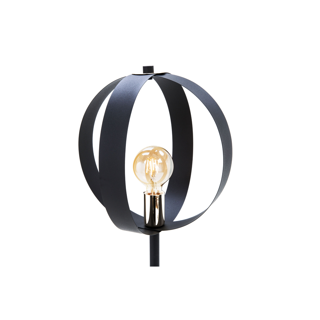 Moderná čierna stojacia lampa do obývačky LIVIA