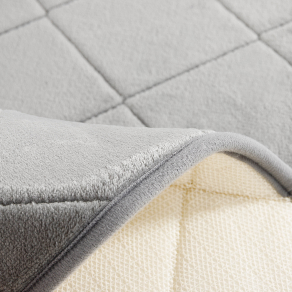 Kúpeľňová predložka sivá MEMORY, 50x80 cm