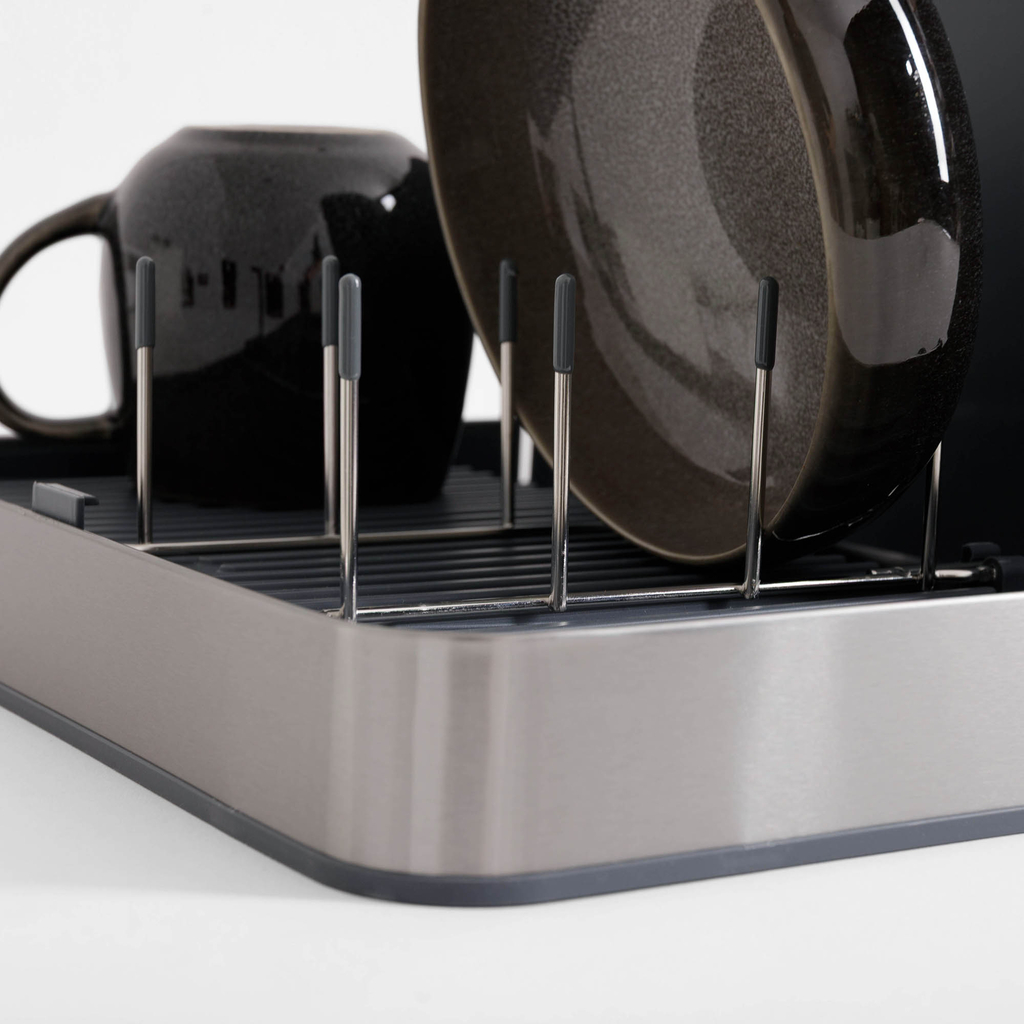 Skladacia sušička riadu, sivá 48,3x35x20,2 cm