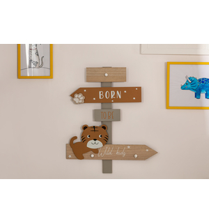 Drevený vešiak TIGER 44,5x51,5 cm