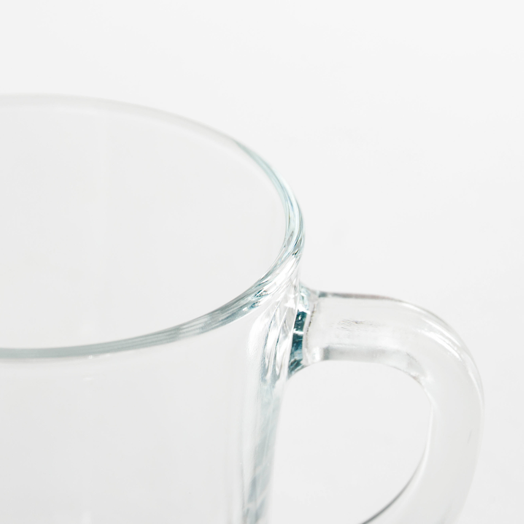 Priehľadný hrnček s uchom ŠTANDARD 250 ml