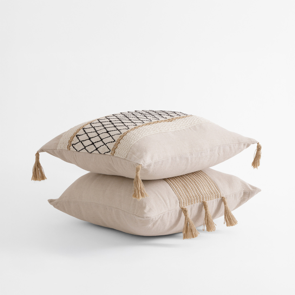 Dekoračná obliečka na vankúš v kosoštvorcoch LESA 45x45 cm