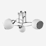 Stropné svietidlo 3 tienidlá chróm PETRA