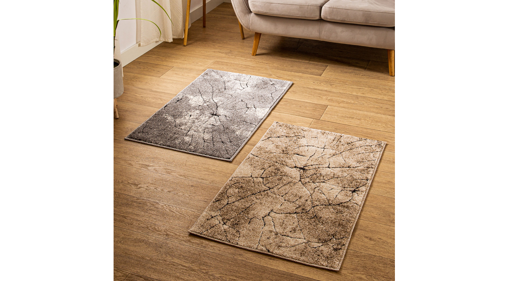 Šedý loftový koberec MIAMI 60x100 cm
