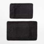 2 kúpeľňové predložky MELO - súprava, tmavosivá