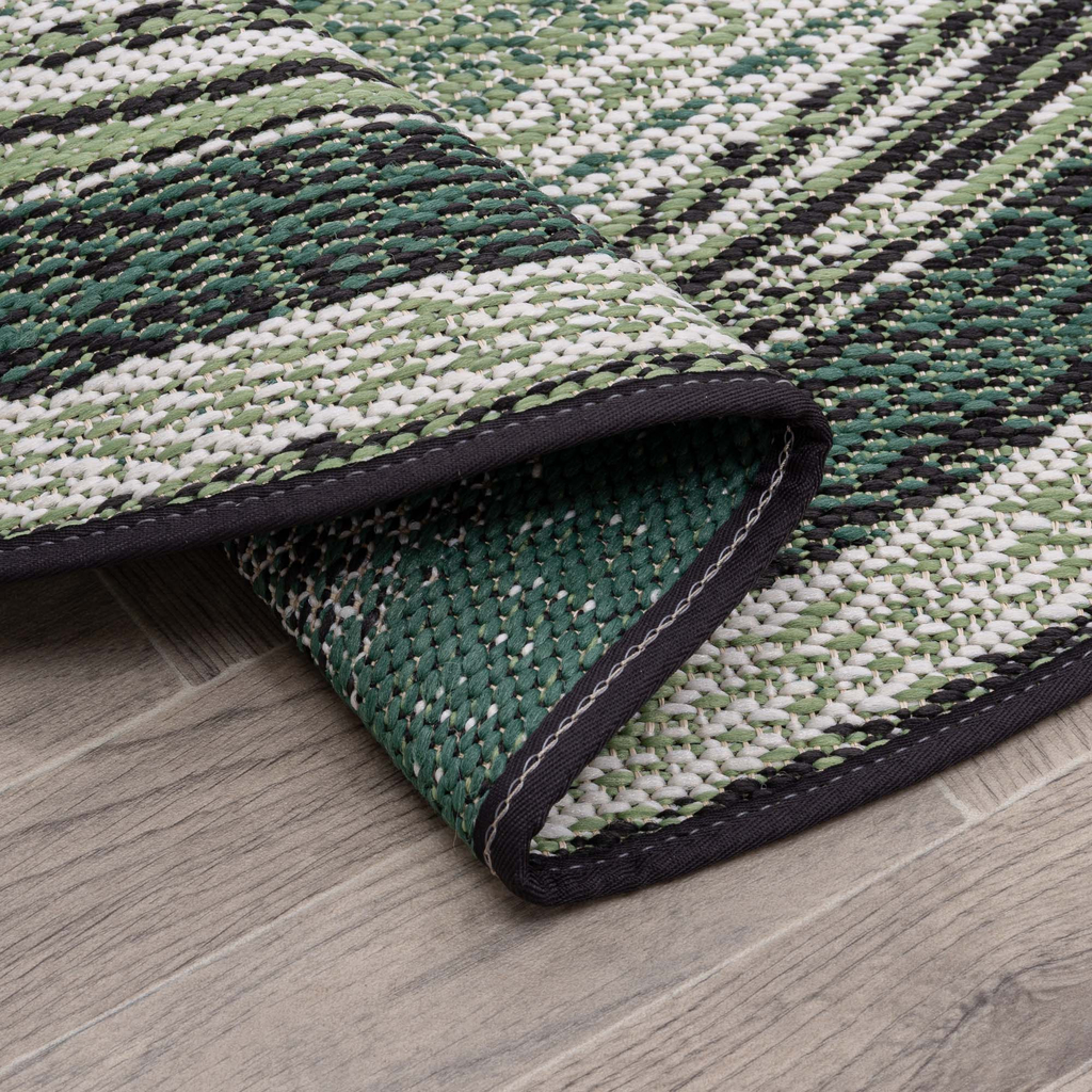 Okrúhly vonkajší koberec zelený MUNRO 120 CM