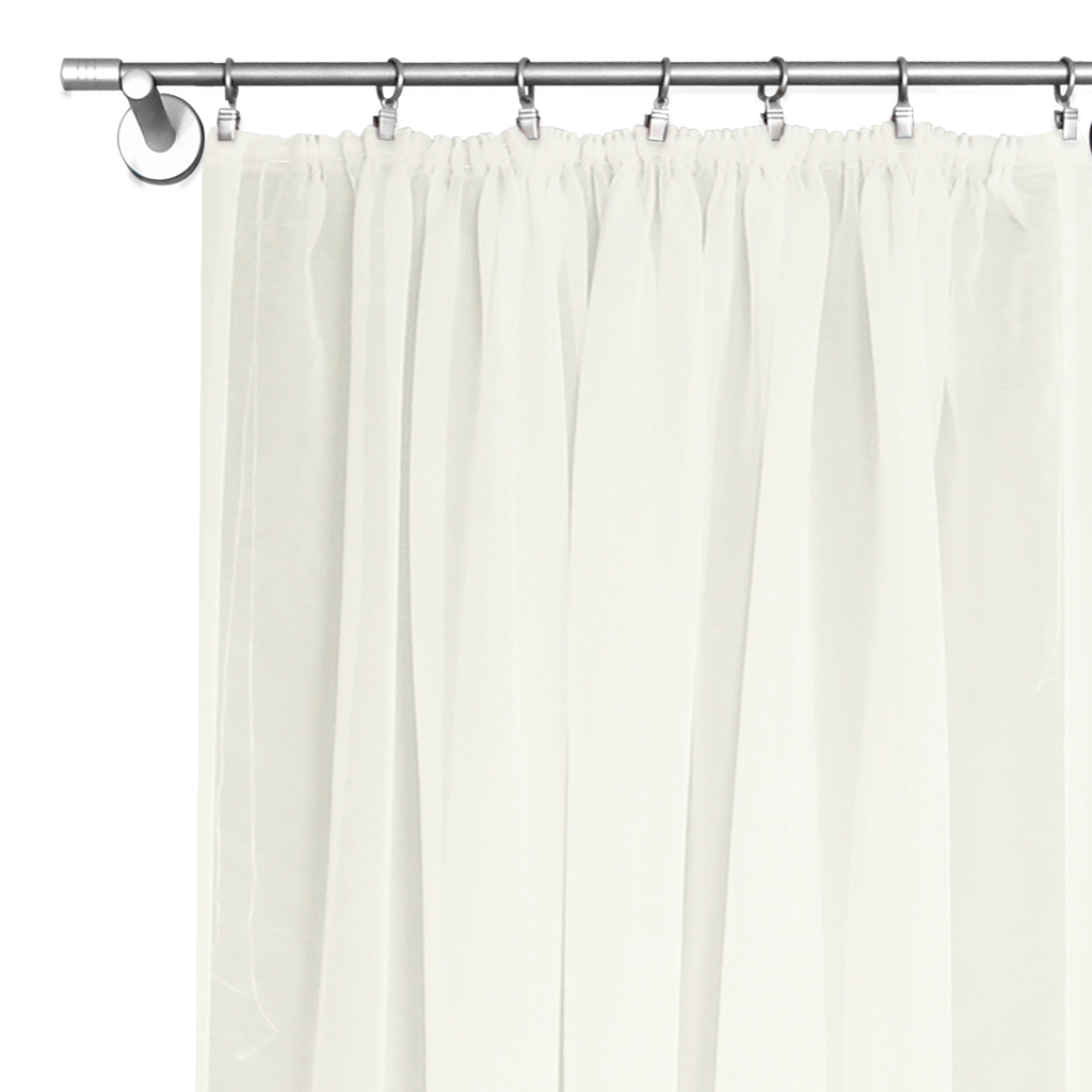 Záclona krepová DIANA s riasiacou páskou 130x160 cm