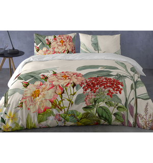 Bavlnená posteľná bielizeň MIRELLECONTRA s kvetinovým vzorom 220x200 cm