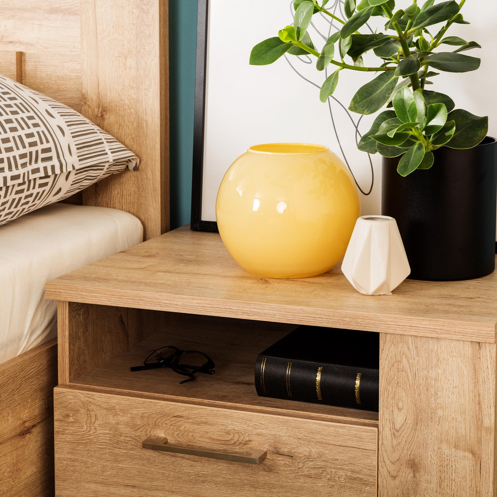 Žltá váza GUĽA 17 cm