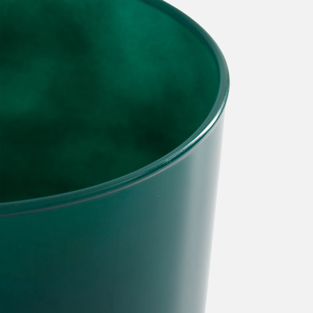 Sklenená váza zelená LUCA 29 cm