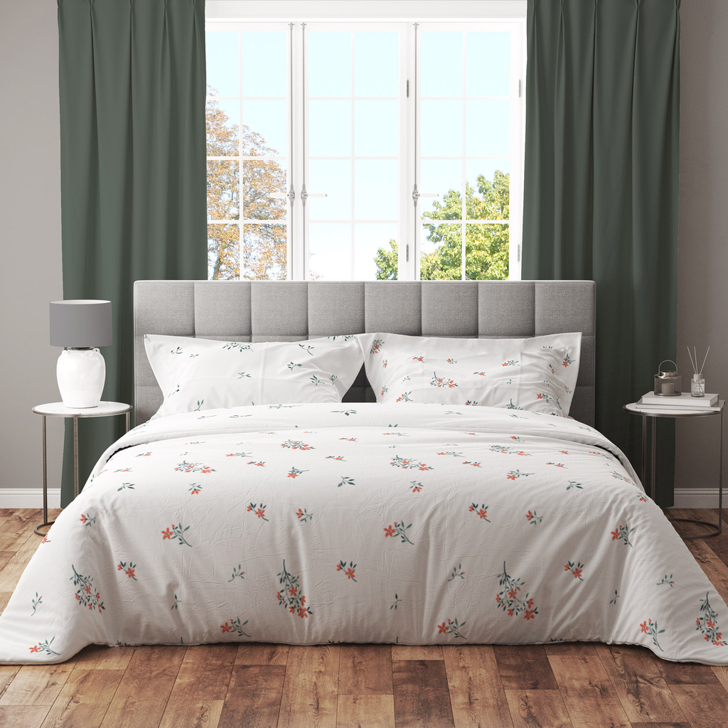 Bavlnená kvetinová posteľná bielizeň COTTAGE HOME 160x200 cm