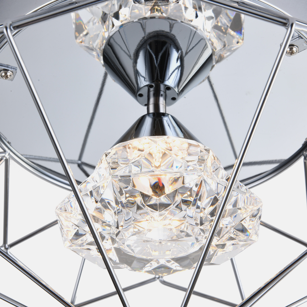 Chrómové stropné svietidlo AMY